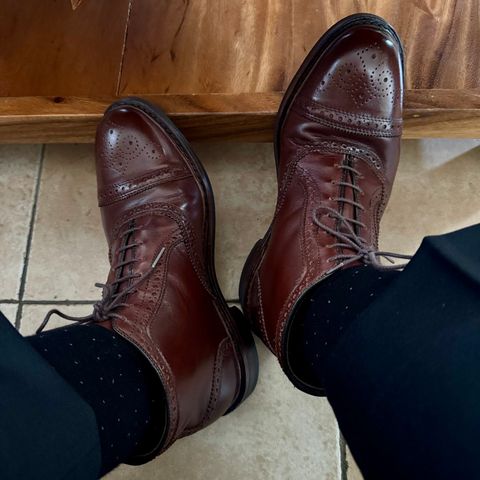 Allen Edmonds Hamilton in Dark Chili Calfskin