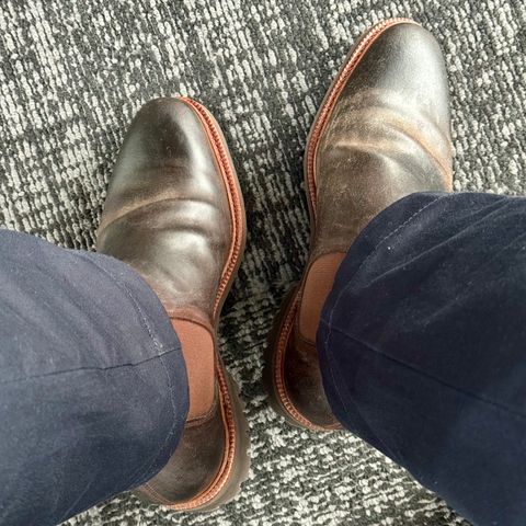 Meermin Chelsea Boot in Rust Waxy Calf