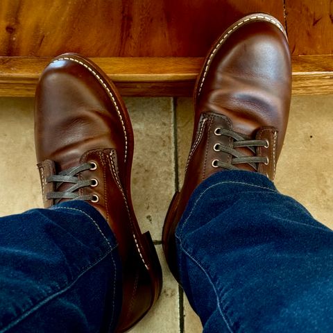 Wolverine 1000 Mile Plain-Toe Boot in Horween Brown Chromexcel