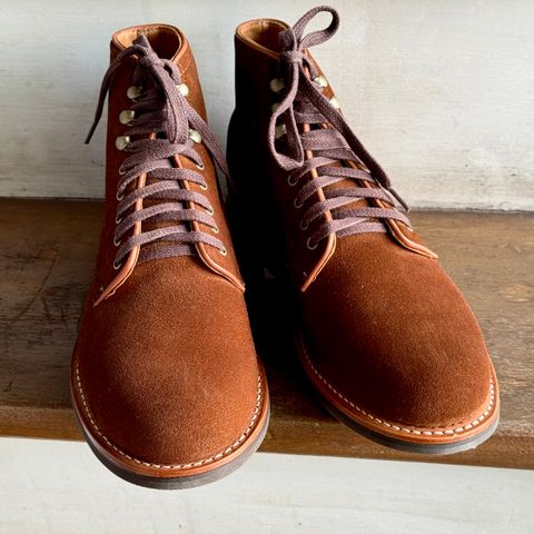 J.Crew Kenton Plain-Toe Boots in C.F. Stead Snuff Repello Calf Suede