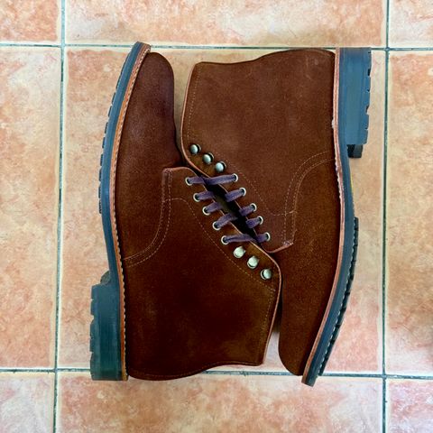 J.Crew Kenton Plain-Toe Boots in C.F. Stead Snuff Repello Calf Suede