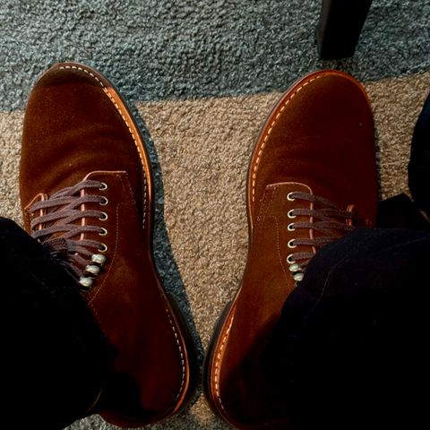 J.Crew Kenton Plain-Toe Boots in C.F. Stead Snuff Repello Calf Suede