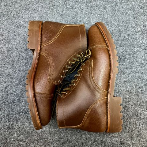 Thursday Vanguard in Horween Natural Waxed Roughout