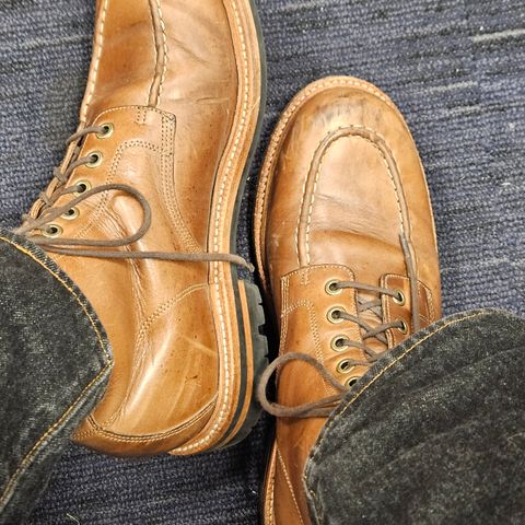 Grant Stone Brass Boot in Horween Dune Chromexcel