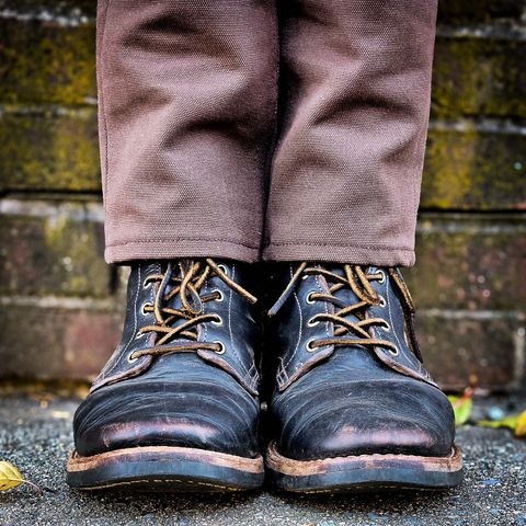 Truman Plain Toe Boot in Black Teacore