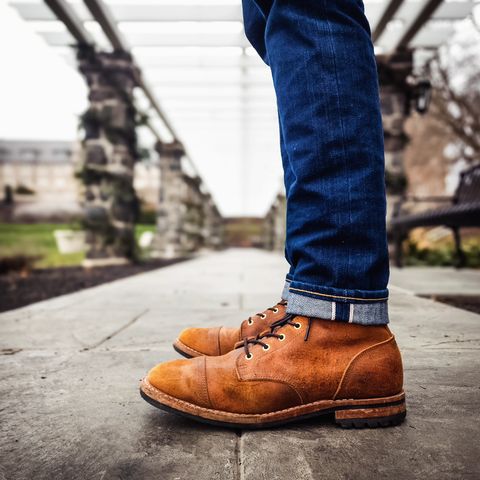 Truman Cap Toe Boot in C.F. Stead Coach Rambler