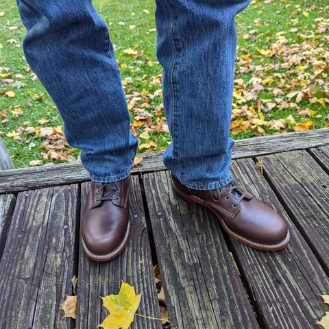 Wolverine 1000 Mile Plain-Toe Boot in Horween Carolina Brown Chromexcel