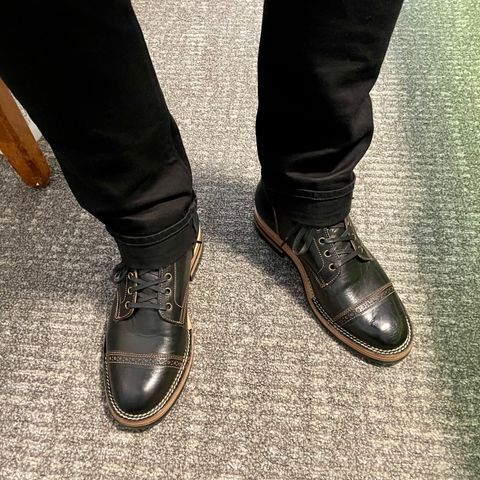 Jakkrabbits Service Boot in Shinki Black Teacore Horsehide