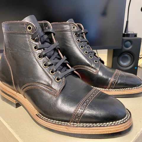 Jakkrabbits Service Boot in Shinki Black Teacore Horsehide
