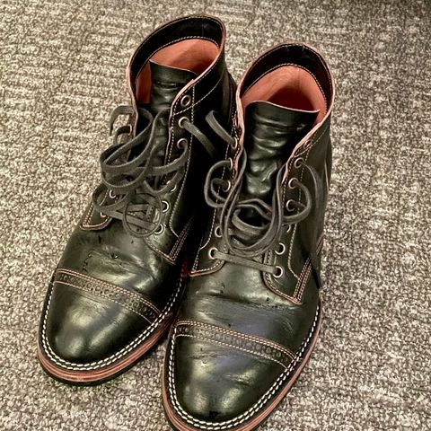 Jakkrabbits Service Boot in Shinki Black Teacore Horsehide