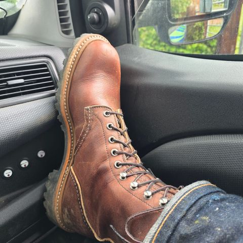 Redwing Logger in S.B. Foot Briar Oil Slick