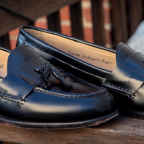Grenson SFC Collaboration Tassel Loafer in Black Colorado