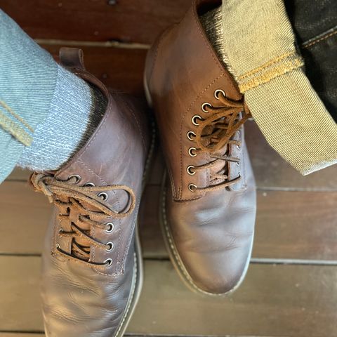 Golden Fox 6" Boondocker Boots in Brown Crazy Horse