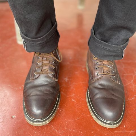 Golden Fox 6" Boondocker Boots in Brown Crazy Horse