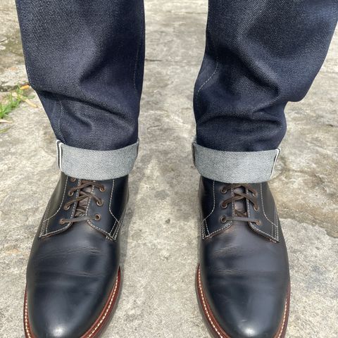 Caswell Lisbon in Horween Black Chromexcel