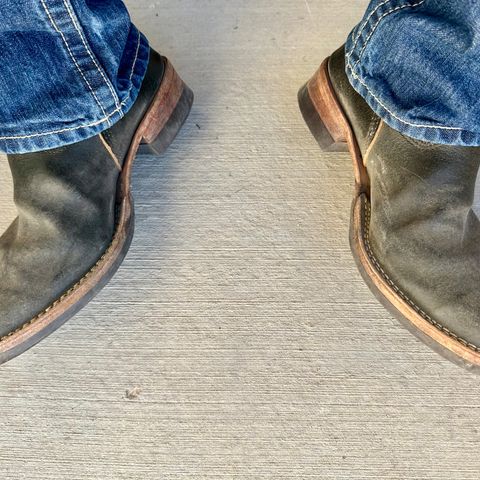 Wesco Mister Lou in Horween Olive Waxed Flesh