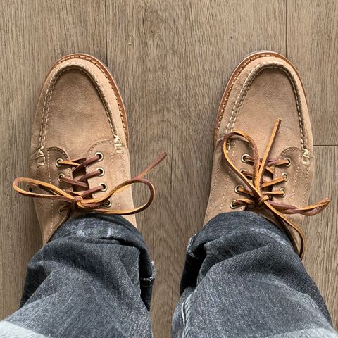 Oak Street Bootmakers Trail Oxford in Horween Natural Chromexcel Roughout