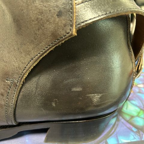Clinch Jodhpur Boots in Black Overdyed Horsebutt