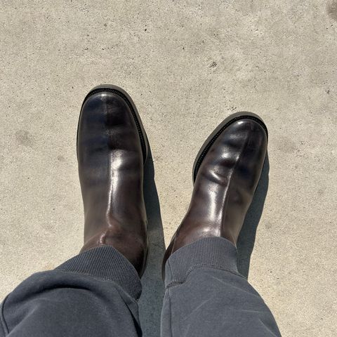 Clinch Jodhpur Boots in Black Overdyed Horsebutt