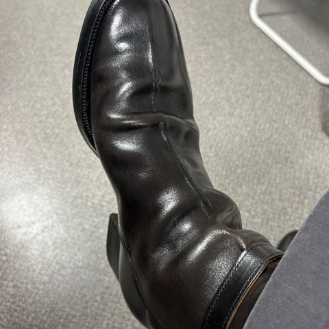 Clinch Jodhpur Boots in Black Overdyed Horsebutt