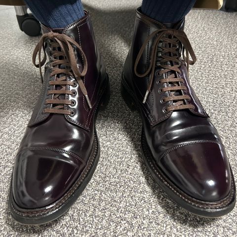 Alden Parajumper Boots in Horween Color 8 Shell Cordovan