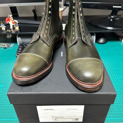 Viberg Halkett in Horween Old Bronze Shell Cordovan