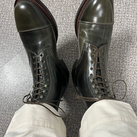 Viberg Halkett in Horween Old Bronze Shell Cordovan