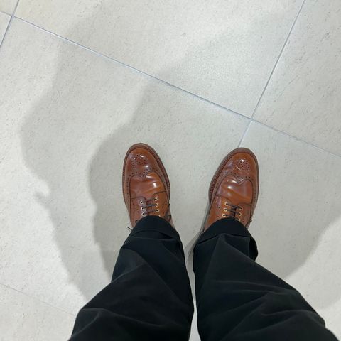 Alden Wingtip Boot in Horween Amaretto Shell Cordovan