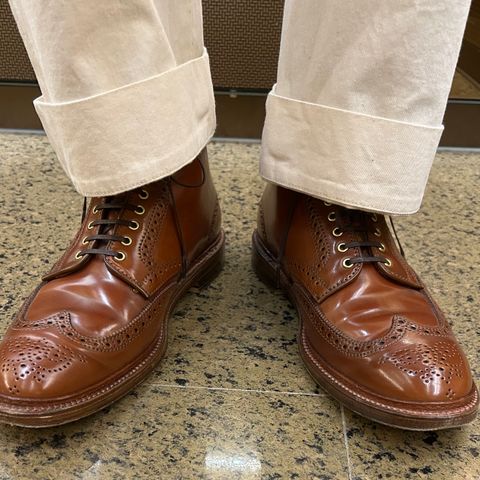 Alden Wingtip Boot in Horween Amaretto Shell Cordovan