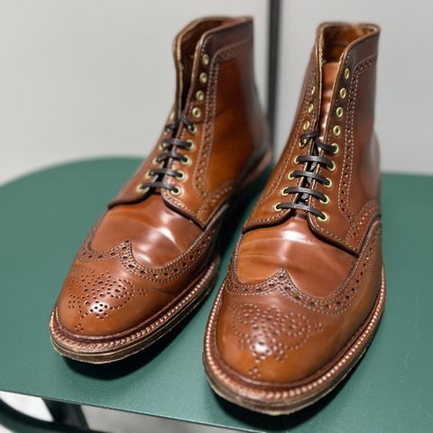 Alden Wingtip Boot in Horween Amaretto Shell Cordovan