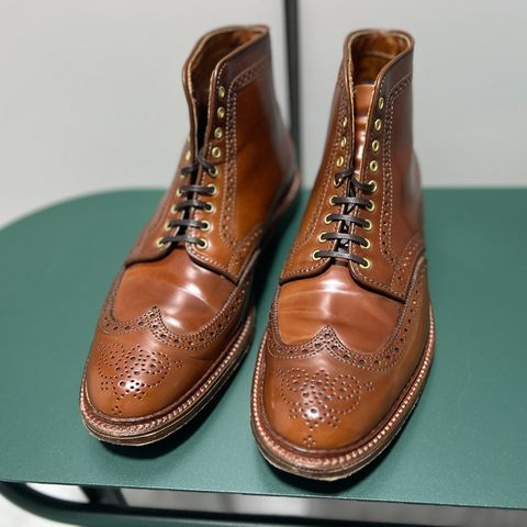 Alden Wingtip Boot in Horween Amaretto Shell Cordovan