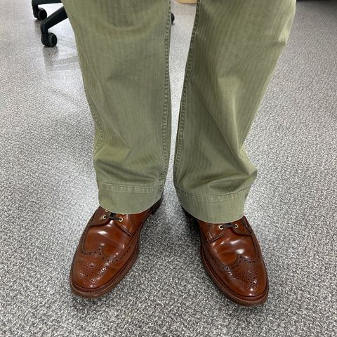 Alden Wingtip Boot in Horween Amaretto Shell Cordovan