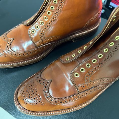 Alden Wingtip Boot in Horween Amaretto Shell Cordovan