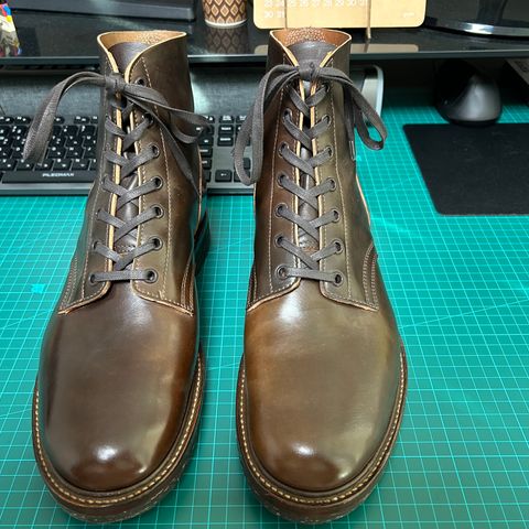 Role Club Boondockers in Horween Dark Cognac Shell Cordovan