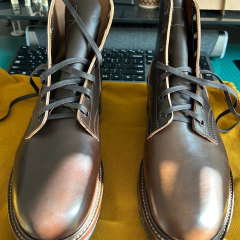 Role Club Boondockers in Horween Dark Cognac Shell Cordovan