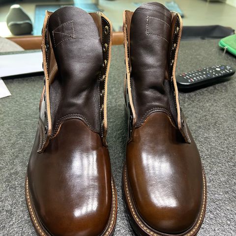 Role Club Boondockers in Horween Dark Cognac Shell Cordovan