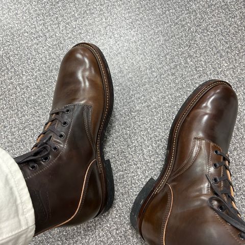 Role Club Boondockers in Horween Dark Cognac Shell Cordovan
