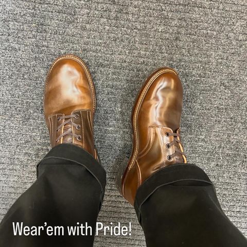 Role Club Boondockers in Horween Dark Cognac Shell Cordovan