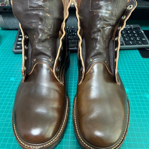 Role Club Boondockers in Horween Dark Cognac Shell Cordovan
