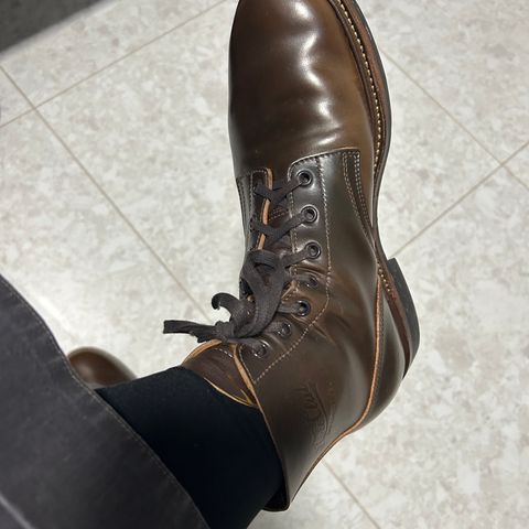 Role Club Boondockers in Horween Dark Cognac Shell Cordovan