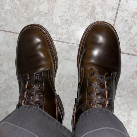 Role Club Boondockers in Horween Dark Cognac Shell Cordovan