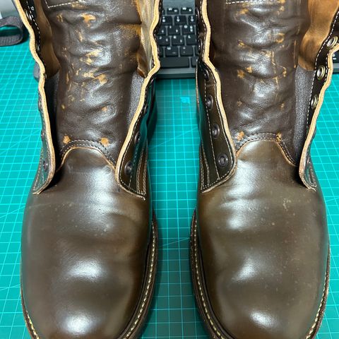 Role Club Boondockers in Horween Dark Cognac Shell Cordovan