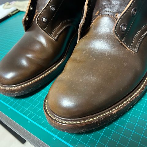 Role Club Boondockers in Horween Dark Cognac Shell Cordovan