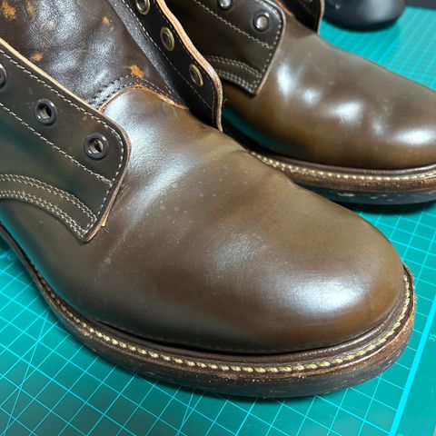 Role Club Boondockers in Horween Dark Cognac Shell Cordovan