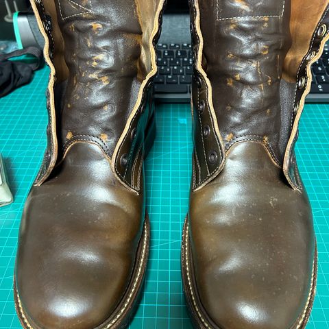Role Club Boondockers in Horween Dark Cognac Shell Cordovan