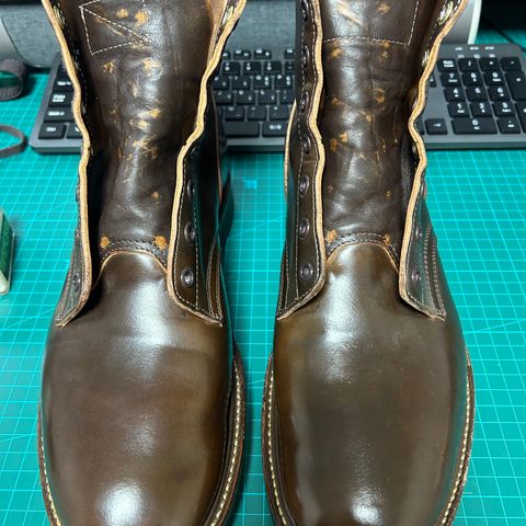 Role Club Boondockers in Horween Dark Cognac Shell Cordovan