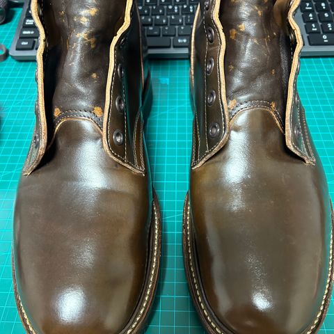 Role Club Boondockers in Horween Dark Cognac Shell Cordovan