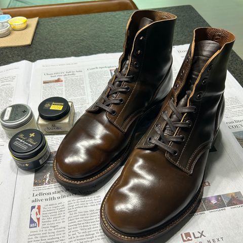 Role Club Boondockers in Horween Dark Cognac Shell Cordovan