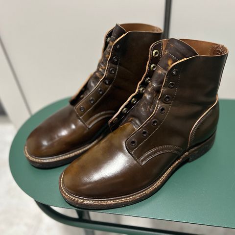 Role Club Boondockers in Horween Dark Cognac Shell Cordovan