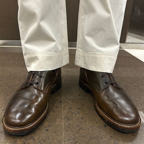 Role Club Boondockers in Horween Dark Cognac Shell Cordovan